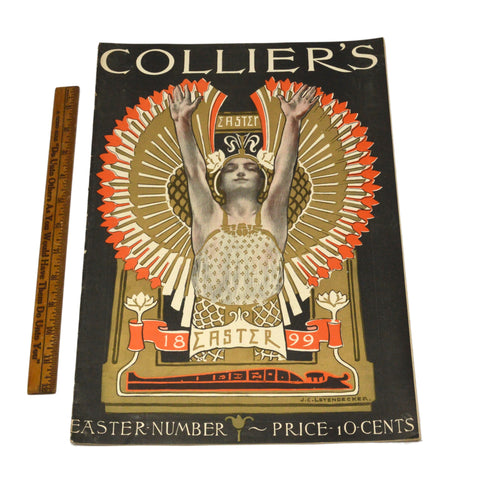 Antique COLLIER'S WEEKLY "EASTER NUMBER" April 1, 1899 J.C. LEYENDECKER Artwork!