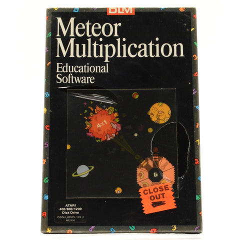 New ATARI 400/800/1200 "METEOR MULTIPLICATION" Sealed! EDUCATIONAL COMPUTER GAME