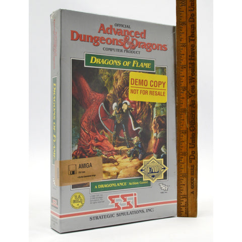 New! COMMODORE AMIGA Sealed! D&D GAME "DRAGONS OF FLAME" Rare DEMO COPY!!