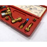 Briefly Used MAC TOOLS "PRO-SET R-12 A/C ADAPTER KIT" #AC3500 Complete in Case