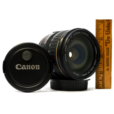 Briefly Used CANON EF ZOOM LENS 24-85mm USM (Ultrasonic) 1:3.5-4.5 w/ BOTH CAPS