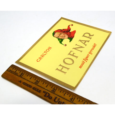 Vintage CIGAR BOX LABEL New/Never Used HOFNAR 'CARLTON' Multiple Available! RARE