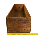 Antique H. DISSTON & SONS SHIPPING CRATE/BOX So Rare! "1/2 DOZEN 206 WOOD SAWS"