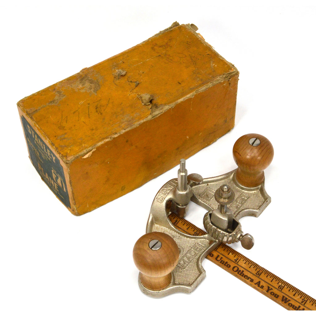 Antique STANLEY No. 71 ROUTER PLANE Type 10, c.1925-38 in ORIGINAL BOX ...