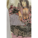 Vintage FOLK ART / HOMEMADE "KISS" T-SHIRT Handmade Drawn SIGNED: McCORMICK 19791