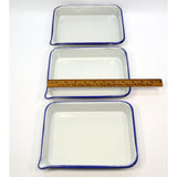 Vintage PORCELAIN/ENAMELWARE DEVELOPING TRAYS by KODAK or CESCO Lot of 3 + Bonus