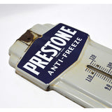 Vintage ADVERTISING WALL THERMOMETER "PRESTONE ANTI-FREEZE" Porcelain Over Steel