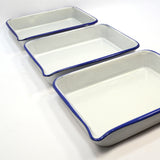 Vintage PORCELAIN/ENAMELWARE DEVELOPING TRAYS by KODAK or CESCO Lot of 3 + Bonus