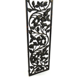 Salvaged CAST IRON CLIMBING ROSES GATE INSERT 44" Vent/Grate Cover WINDOW PANEL+