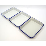 Vintage PORCELAIN/ENAMELWARE DEVELOPING TRAYS by KODAK or CESCO Lot of 3 + Bonus