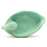 Vintage WELLER POTTERY Patricia Evergreen DUCK PIN TRAY 4.5" Turquoise SOAP DISH