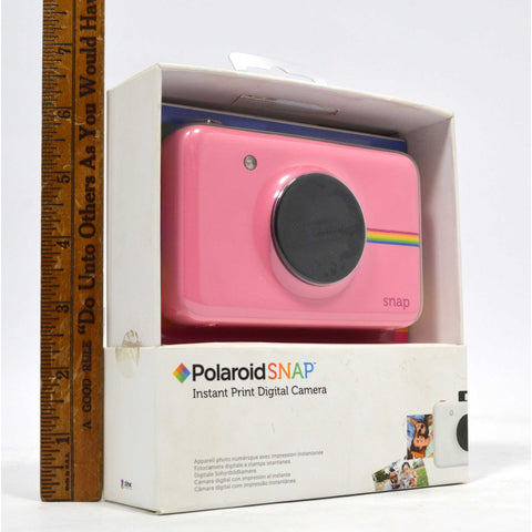 New (Open Box) POLAROID "SNAP" PINK Instant Print DIGITAL CAMERA Complete in Box