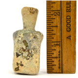 Ancient? HAND BLOWN GLASS BOTTLE Tiny Bottle/Vessel ROMAN? c.100-300 AD? Patina!