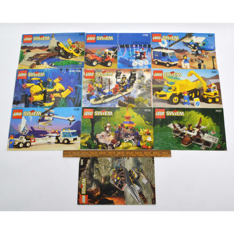 Pre-Owned LEGO BOOKLET LOT of 69 "SYSTEM" INSTRUCTION BOOKS Instruction Manuals