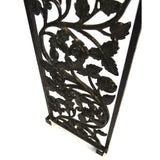 Salvaged CAST IRON CLIMBING ROSES GATE INSERT 44" Vent/Grate Cover WINDOW PANEL+