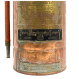Vintage COPPER FIRE EXTINGUISHER (Empty) "GUARDENE" by PYRENE MFG. CO Newark, NJ
