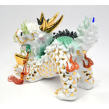 Chinese FU DOG-FOO LION-IMPERIAL TEMPLE GUARDIAN Porcelain Figurine FEMALE 1of2