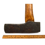 Antique MORTISING-POST AXE by "W. McKINNON" Early Pre-1873 GREAT HARDWOOD HANDLE