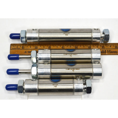 New! PNEUMATIC CYLINDER LOT of 4 "BIMBA" AIR CYLINDERS 091-DX 092.5-DX & C-091.5