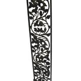 Salvaged CAST IRON CLIMBING ROSES GATE INSERT 44" Vent/Grate Cover WINDOW PANEL+