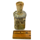 Ancient? HAND BLOWN GLASS BOTTLE Tiny Bottle/Vessel ROMAN? c.100-300 AD? Patina!