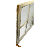 Antique SALVAGED 6-PANE WOOD WINDOW Old White Paint w/ 1972 TOT FINDER STICKER!