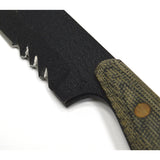 Vintage SHADOW TECH KNIVES Green Micarta STK SPEAR POINT KNIFE + Scabbard/Sheath