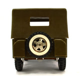 Vintage TONKA ARMY JEEP TRUCK No. G-2-2431 Pressed Steel w/ Plastic Roof c.1960s