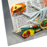 Original Art 3D WALL SCULPTURE "CHAOS OF COOK'EN" Signed "ROARK GOURLEY" Chef