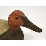 Vintage FOLK ART HANDMADE DUCK DECOY Signed "MICHAEL ??" & "CANVASBACK.." c.1978