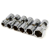 SNAP-ON UNIVERSAL Shallow JOINT/SWIVEL SOCKET Set of 6 METRIC 3/8" Drive 6 POINT