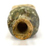 Ancient? HAND BLOWN GLASS BOTTLE Tiny Bottle/Vessel ROMAN? c.100-300 AD? Patina!