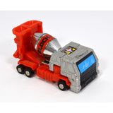 Vintage TONKA GOBOTS "BLOCK HEAD" #17 Enemy ROBOT CEMENT MIXER w/ ORIG CARD-BACK