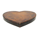 Vintage/Antique HEART-SHAPED COPPER TRAY 12" Pan/Plate/Platter w/ SUPERB PATINA!