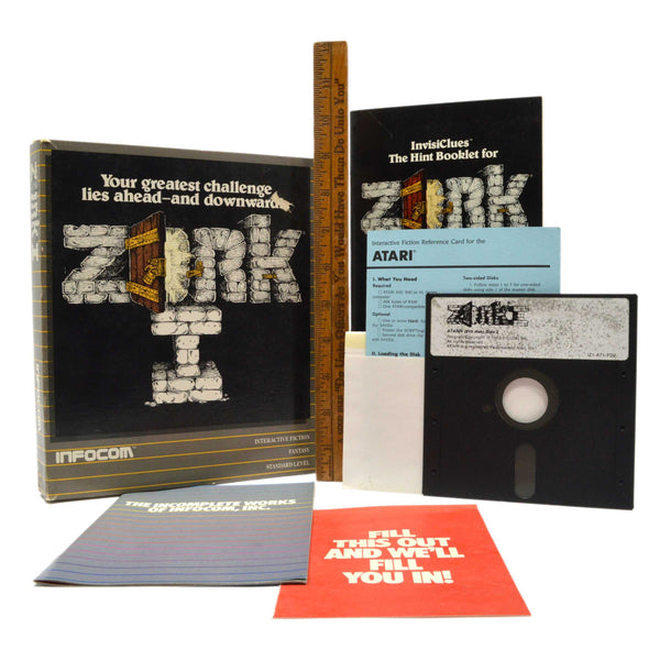 Vintage COMPUTER GAME "ZORK I" in ORIGINAL BOX Apple II COMMODORE Mac *NO MAP*