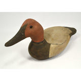 Vintage FOLK ART HANDMADE DUCK DECOY Signed "MICHAEL ??" & "CANVASBACK.." c.1978