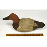 Vintage FOLK ART HANDMADE DUCK DECOY Signed "MICHAEL ??" & "CANVASBACK.." c.1978