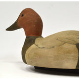 Vintage FOLK ART HANDMADE DUCK DECOY Signed "MICHAEL ??" & "CANVASBACK.." c.1978