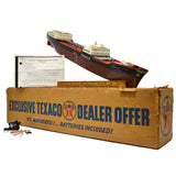 Vintage TEXACO NORTH DAKOTA 27" TANKER SHIP in Original Box *PARTS/REPAIR* c1961