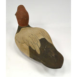 Vintage FOLK ART HANDMADE DUCK DECOY Signed "MICHAEL ??" & "CANVASBACK.." c.1978