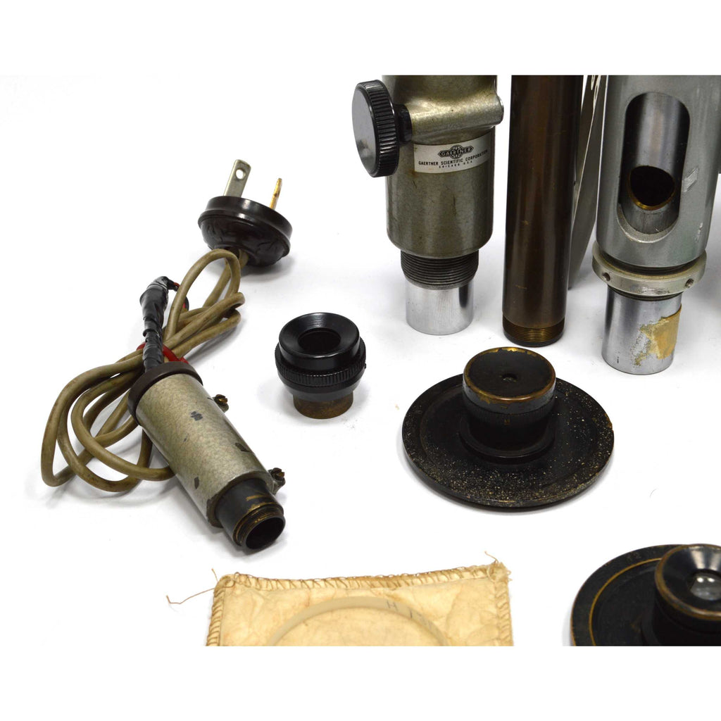 Vintage MICROSCOPE PART-REPAIR Lot of 31 Parts/Pieces GAERTNER Beck B ...