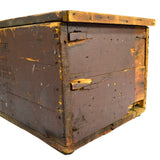 Antique EAGLE LOCK CO SALESMAN CHEST Wood Box + GRANGER TOBACCO ADVERTISING Rare