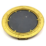 Vintage BRASS PORTHOLE MIRROR Maritime NAUTICAL Ship Captain WALL DECOR Patina!!