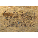 Vintage CLINTON MILK CO. CRATE Wood & Metal NEWARK, NJ DAIRY BOX New Durham Co.
