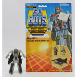 Vintage TONKA GOBOTS "ROYAL-T" #19 Friendly Robot BRITISH JET PLANE w/ Card-Back