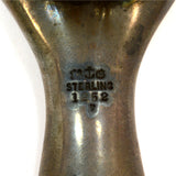 VTG/Antique GORHAM STERLING SILVER VANITY BRUSH No. 1252 "DRESDEN ROSE" Pattern
