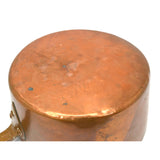 Antique LARGE ALL-COPPER TINNED POT 10 Liter/~2.6 Gallon FRENCH(?) KETTLE 11.5" dia.