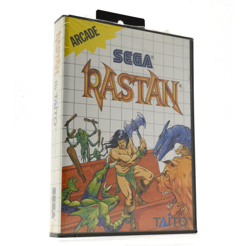 New! SEGA MASTER SYSTEM "RASTAN" SMS "Arcade" VIDEO GAME c.1988 Factory Sealed!!