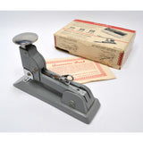 Vintage SWINGLINE No. 13 "HEAVY DUTY STAPLER" Gray COMPLETE IN BOX + Staples