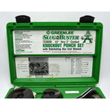 Briefly Used GREENLEE "SLUG BUSTER" KNOCK OUT PUNCH SET #7238SB w/ Wrench Driver